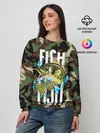 Женский свитшот / Рыблака камуфляж