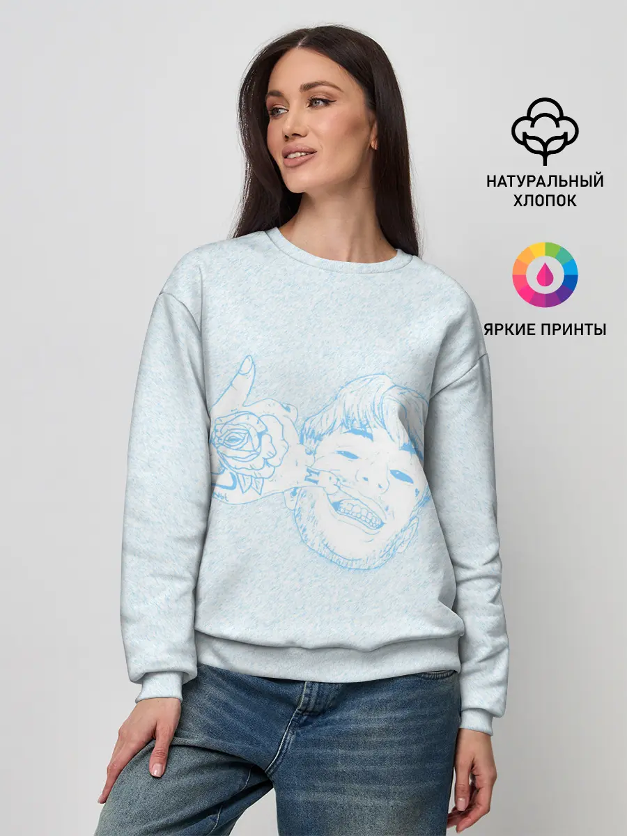 Женский свитшот / Blue Lil Peep