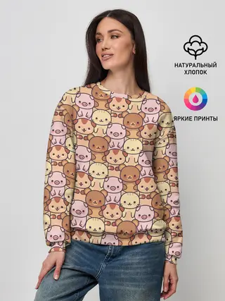 Женский свитшот / Animals