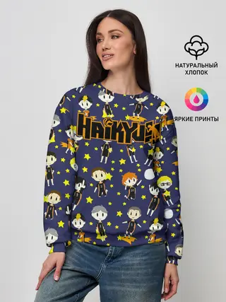 Женский свитшот / Команда Карасуно | Haikyuu!!