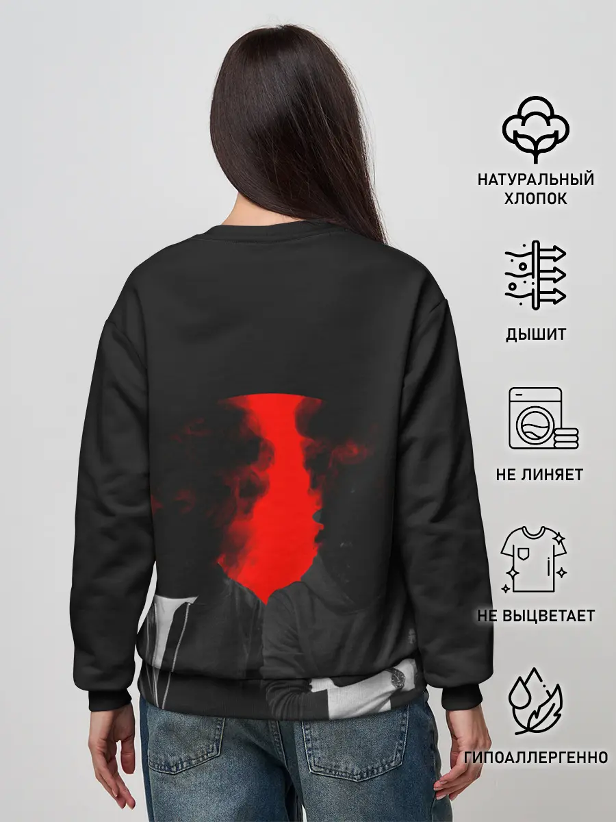 Женский свитшот / Дымится голова