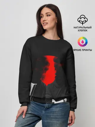 Женский свитшот / Дымится голова