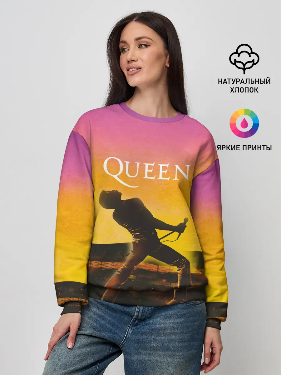 Женский свитшот / Queen | Freddie Mercury