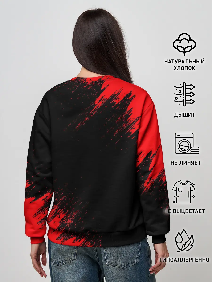 Женский свитшот / БЕРСЕРК лого и надпись