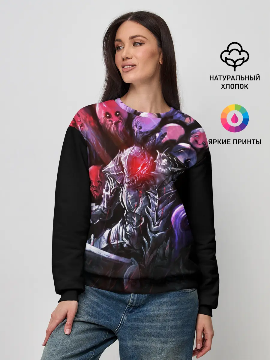 Женский свитшот / БЕРСЕРК светящийся глаз