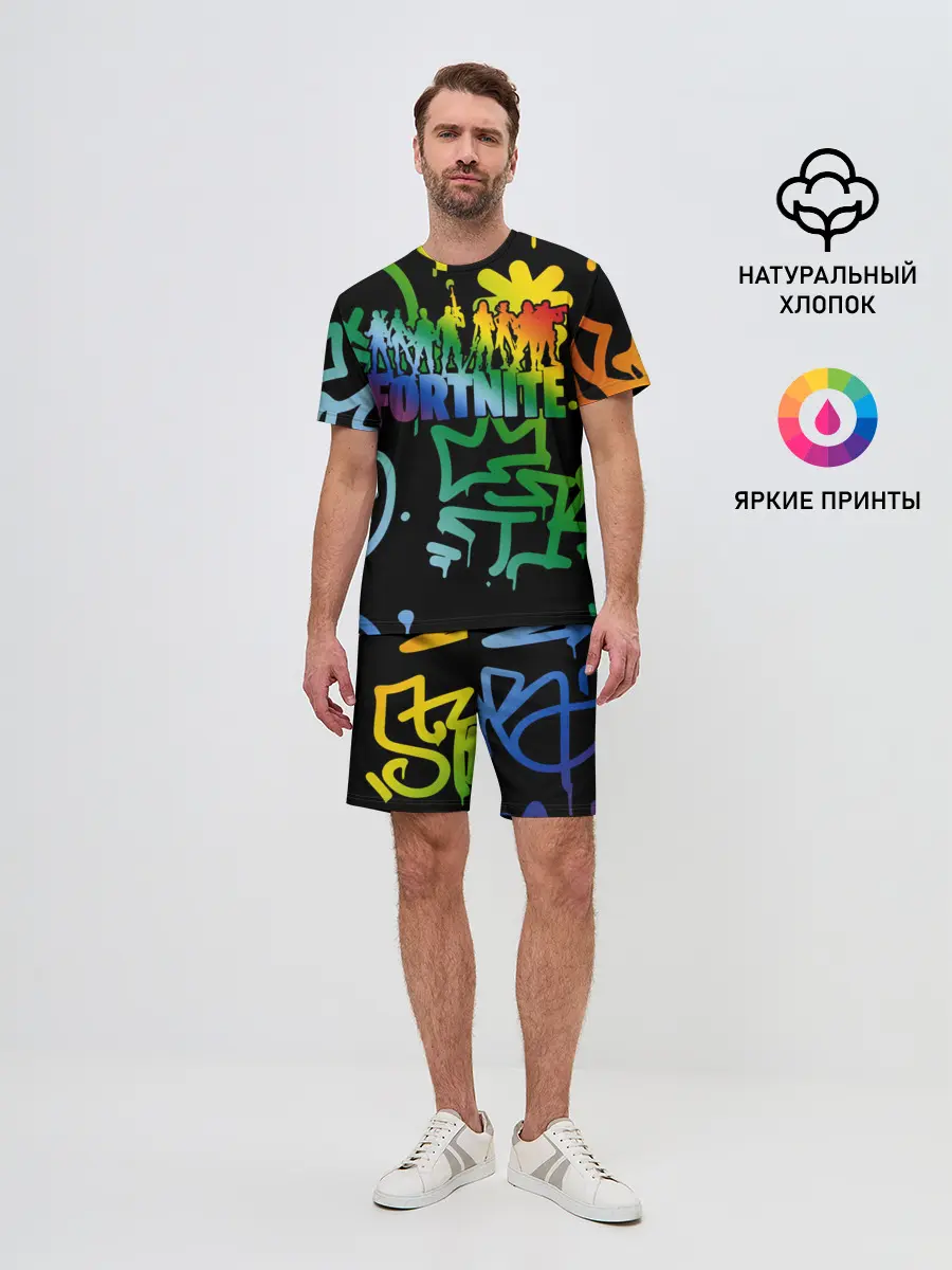 Мужской костюм с шортами / Fortnite