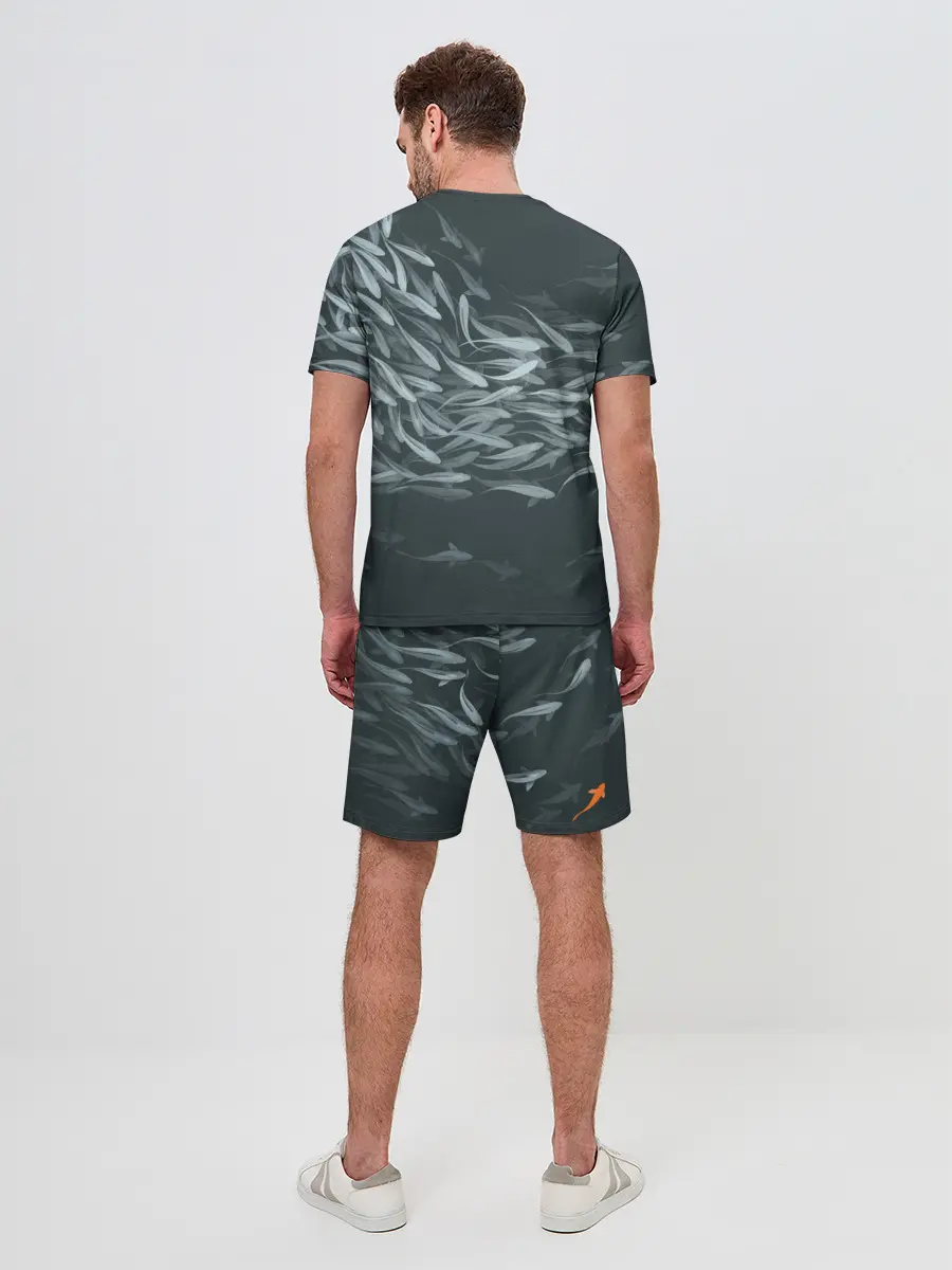 Мужской костюм с шортами / Рыбы