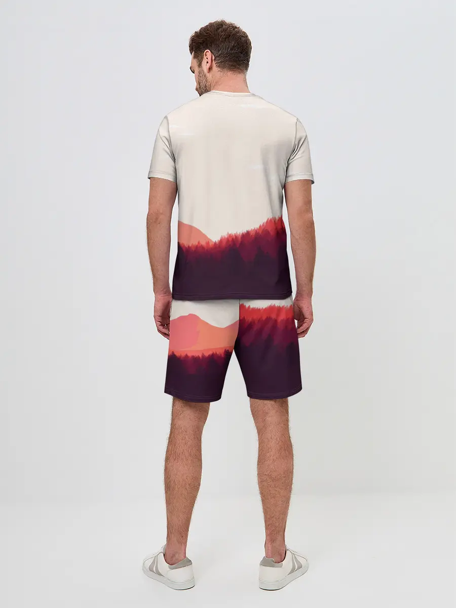 Мужской костюм с шортами / Пейзаж №1