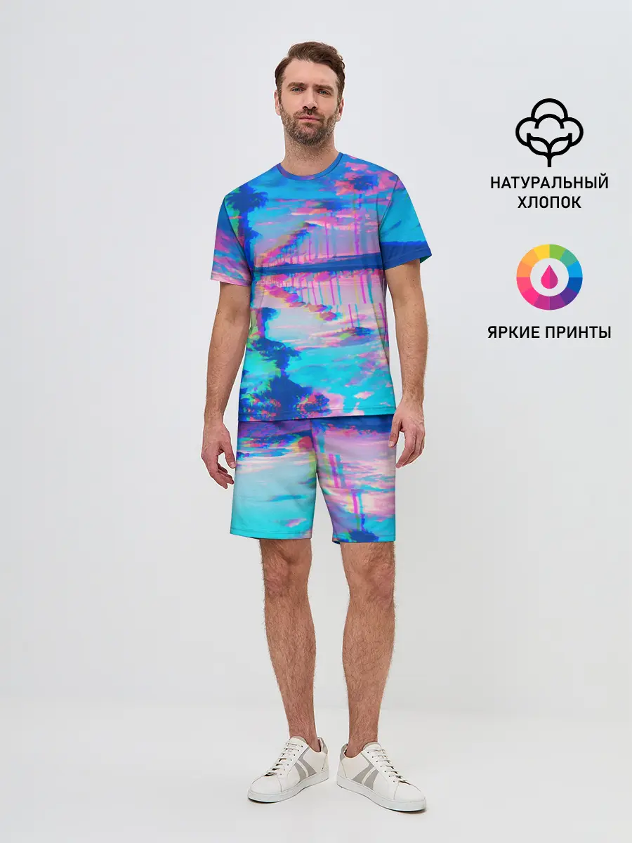 Мужской костюм с шортами / ГАВАЙИ ГЛИТЧ