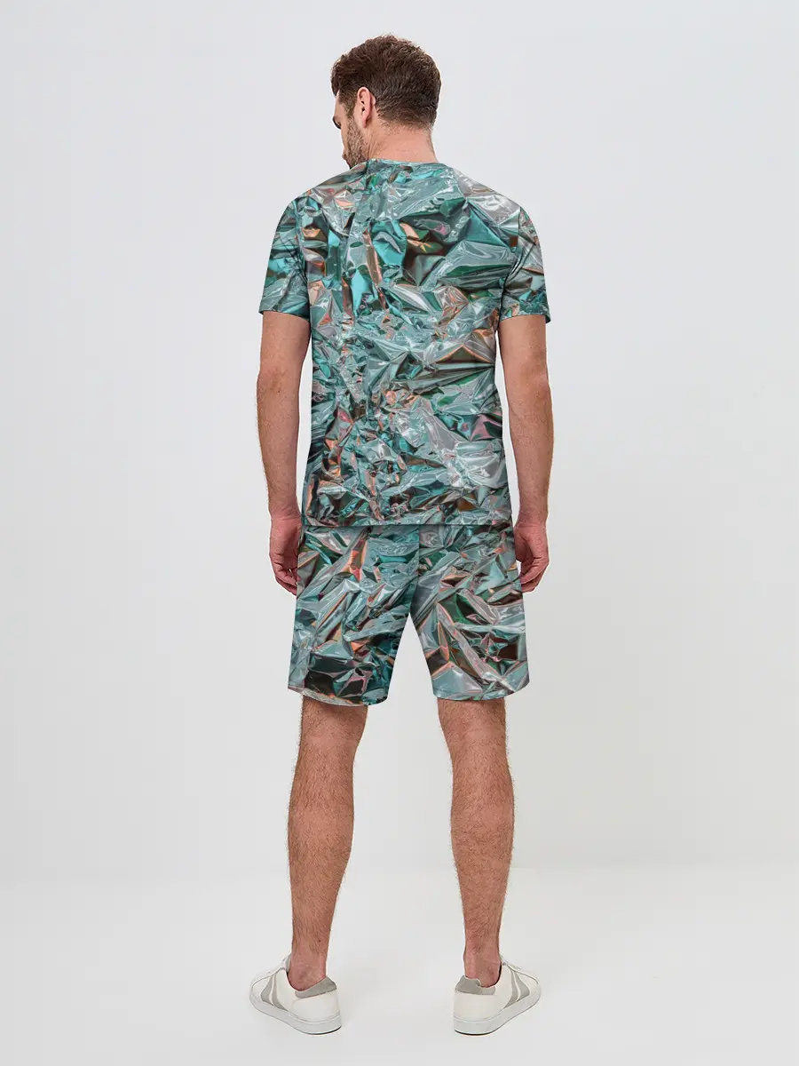 Мужской костюм с шортами / Голографическая фольга