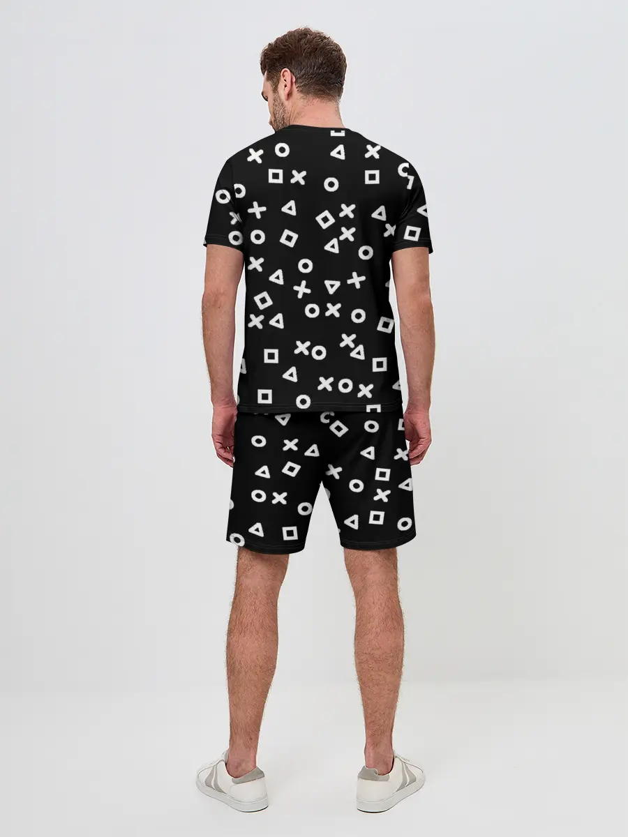 Мужской костюм с шортами / Геометрические фигуры