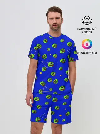Мужской костюм с шортами / Лягушка Пепе