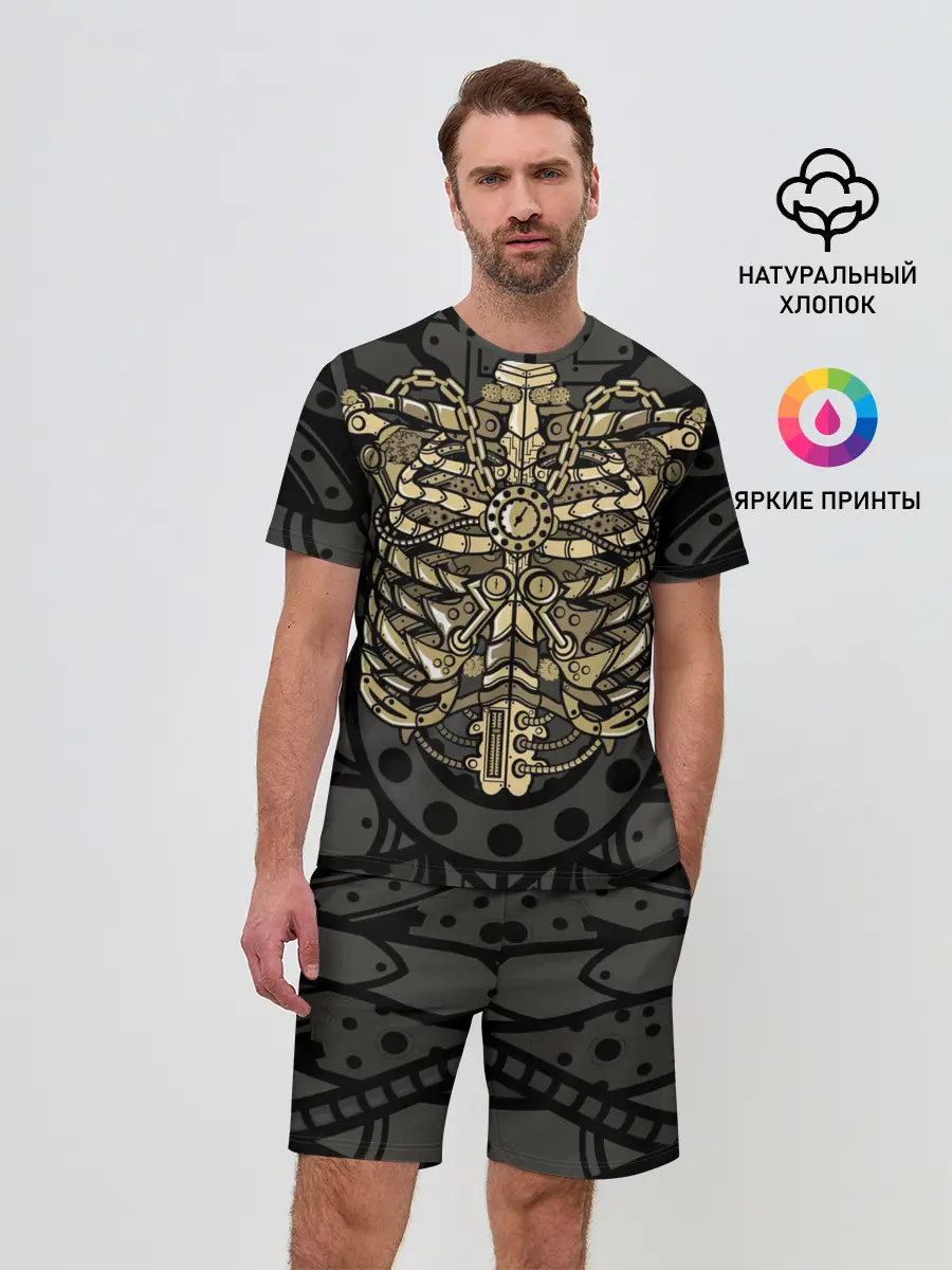 Мужской костюм с шортами / Стимпанк Скелет