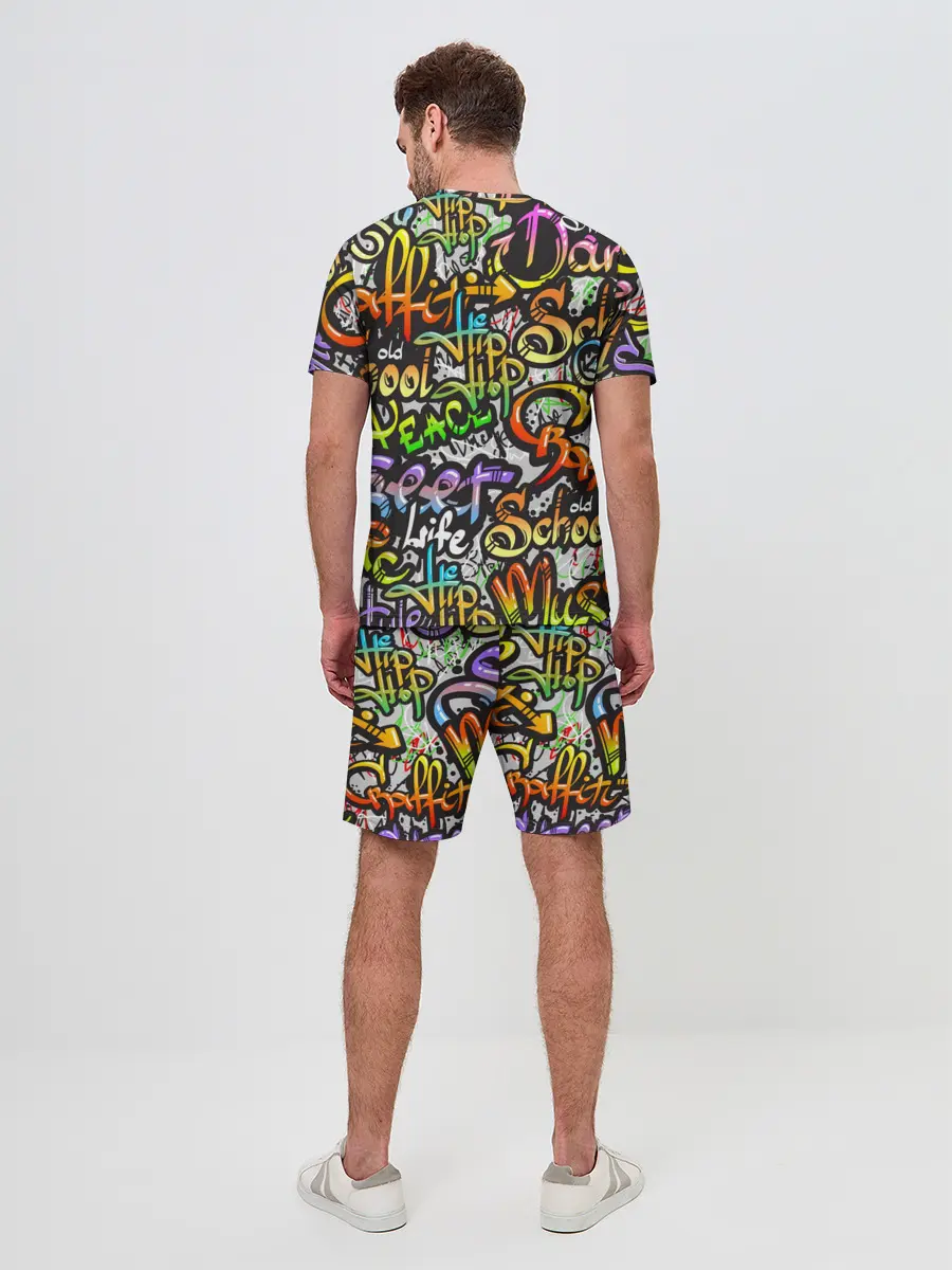 Мужской костюм с шортами / Уличные граффити