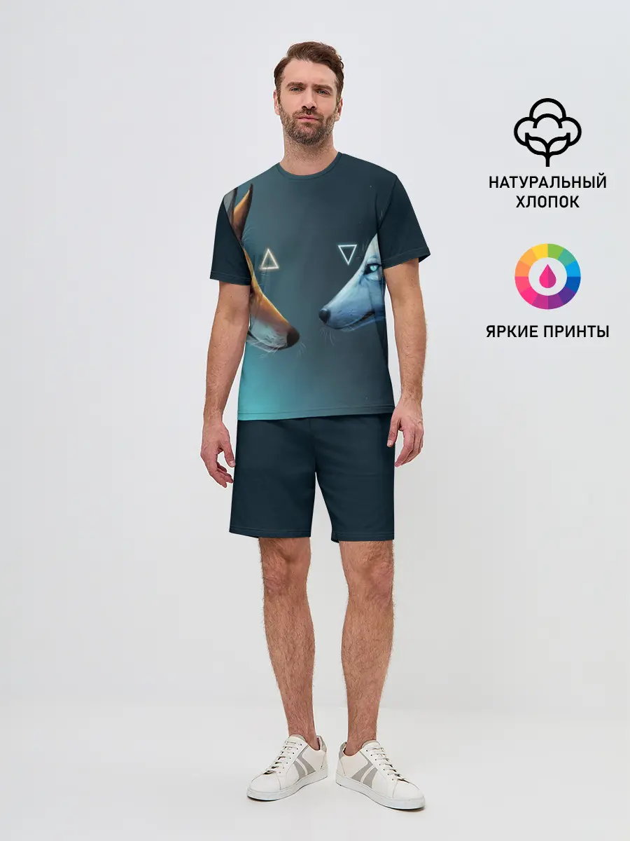 Мужской костюм с шортами / ЛИСА И ВОЛК