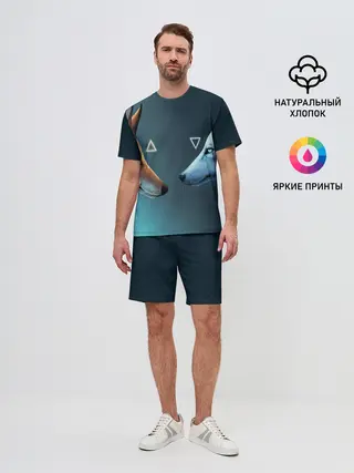 Мужской костюм с шортами / ЛИСА И ВОЛК