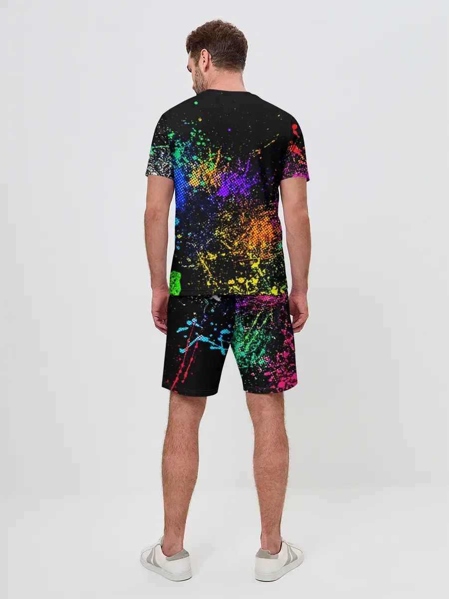 Мужской костюм с шортами / БРЫЗКИ КРАСОК