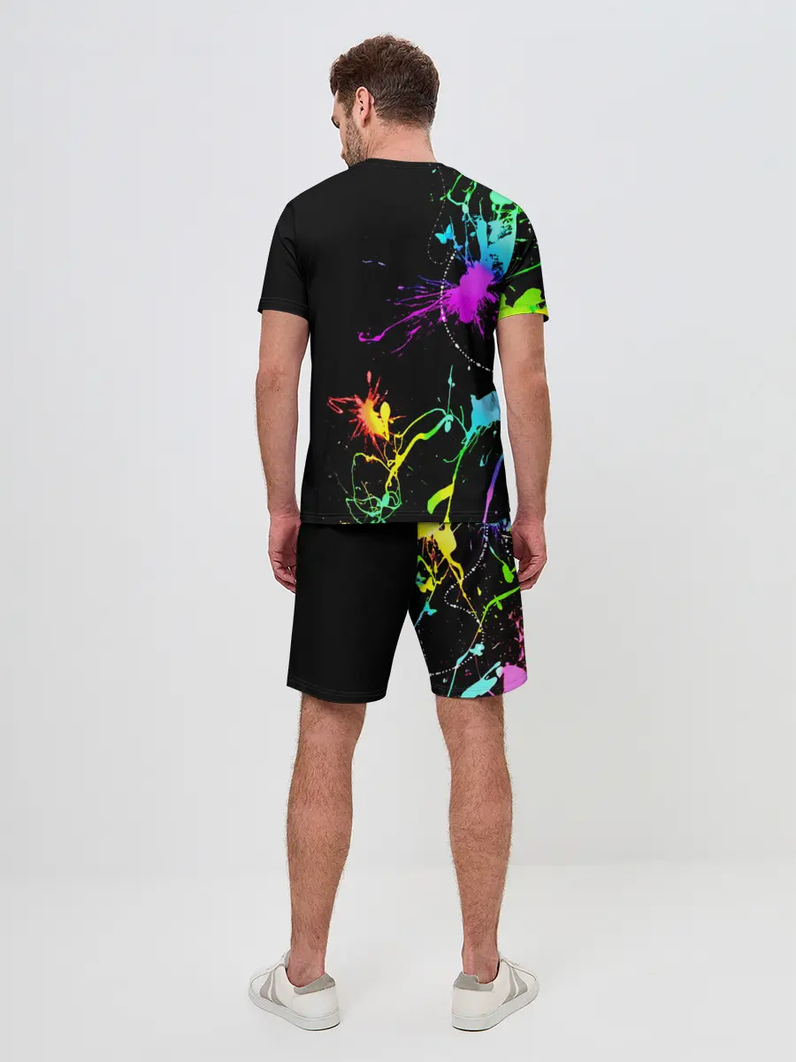 Мужской костюм с шортами / НЕОНОВЫЕ КРАСКИ
