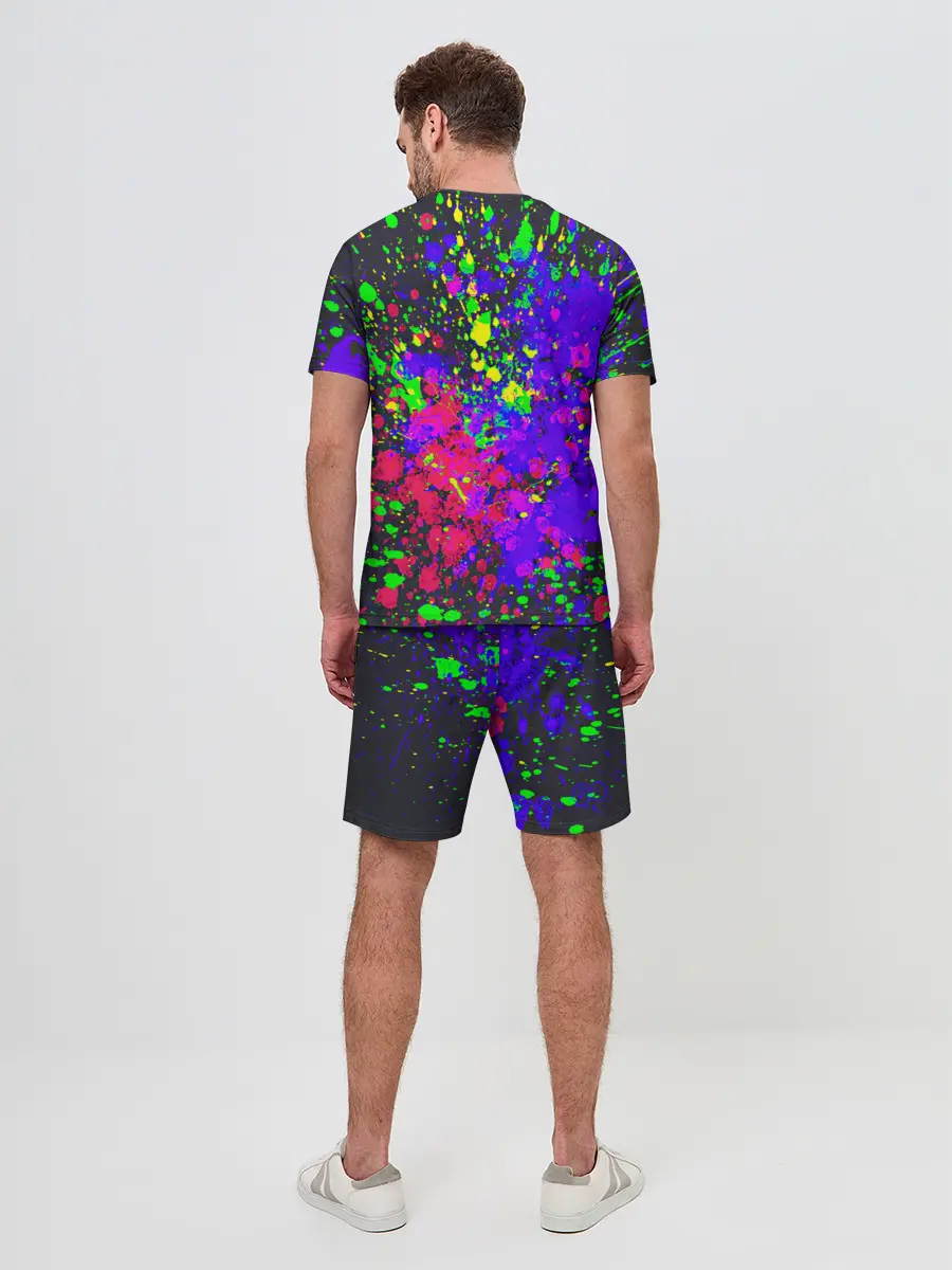 Мужской костюм с шортами / КИСЛОТНЫЕ БРЫЗГИ