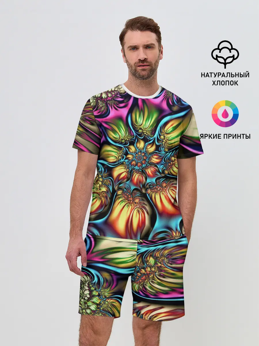 Мужской костюм с шортами / Абстракция