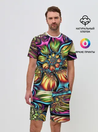 Мужской костюм с шортами / Абстракция