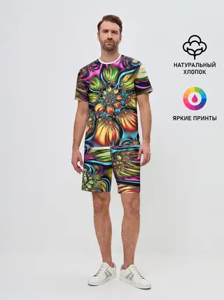 Мужской костюм с шортами / Абстракция