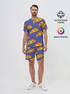 Мужской костюм с шортами / Кусочки пиццы