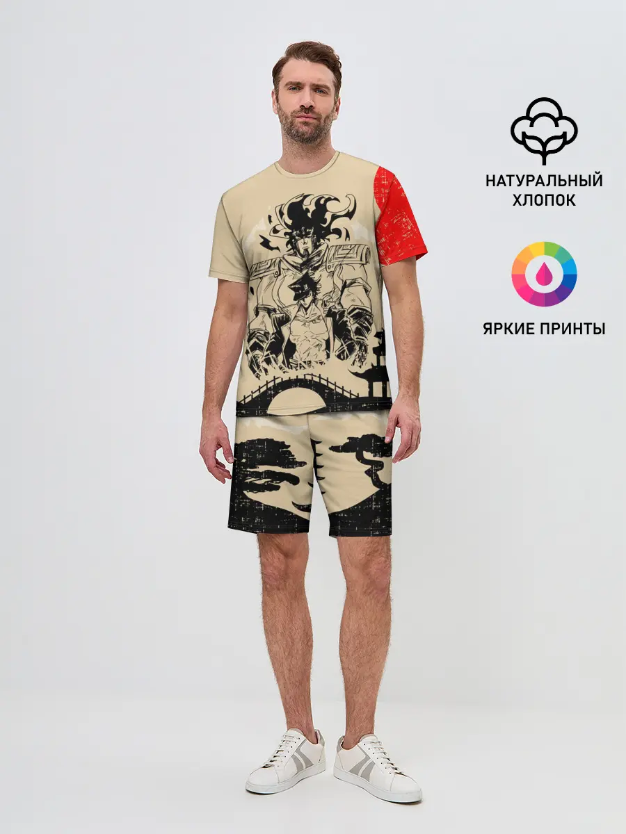 Мужской костюм с шортами / JOJO BIZARRE ADVENTURE | ПРИКЛЮЧЕНИЯ ДЖОДЖО