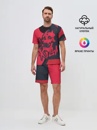 Мужской костюм с шортами / KILLA красная