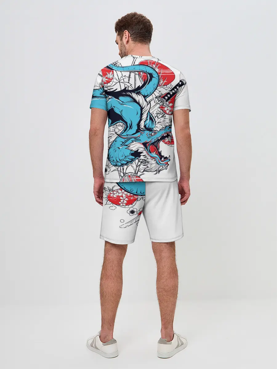 Мужской костюм с шортами / Дзётаро самурайский меч