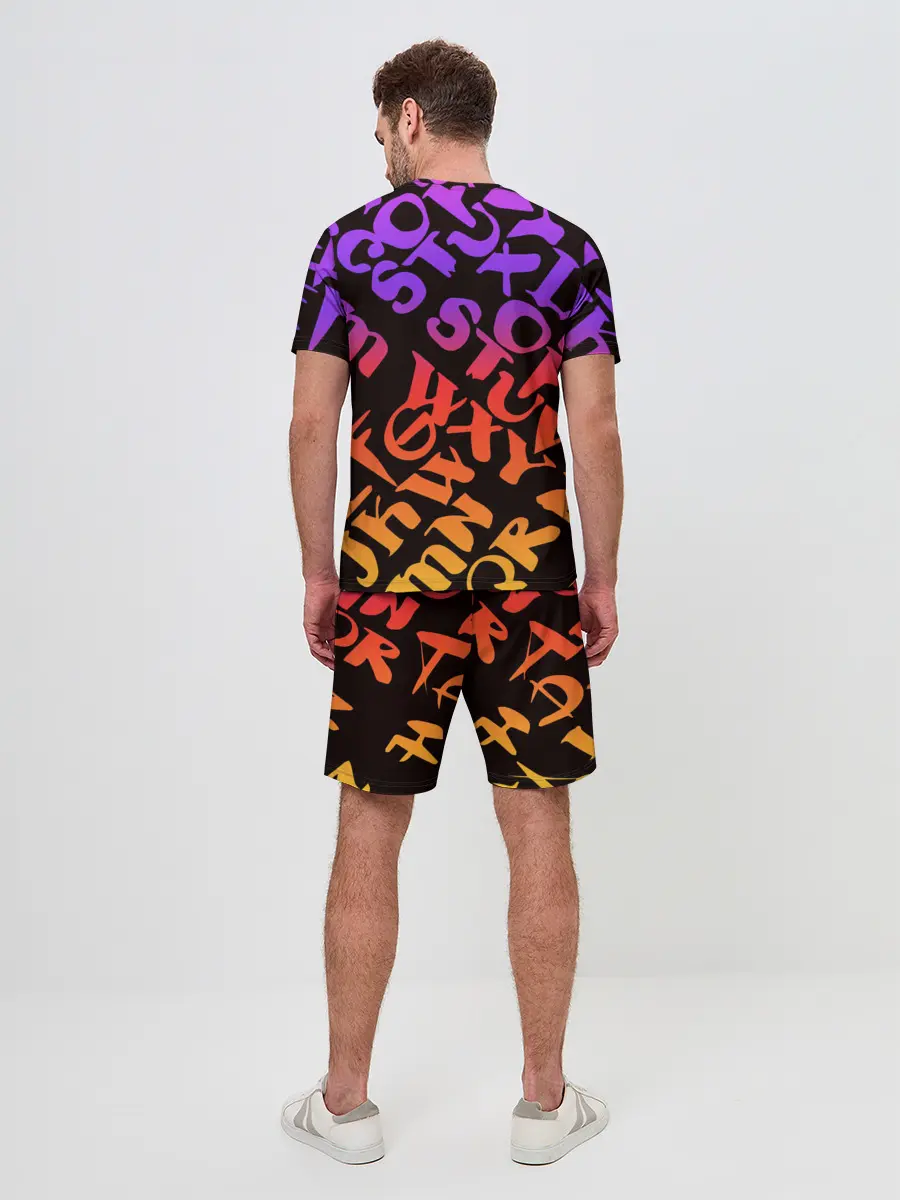 Мужской костюм с шортами / KILLA фиолетовая