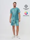 Мужской костюм с шортами / Лесной узор
