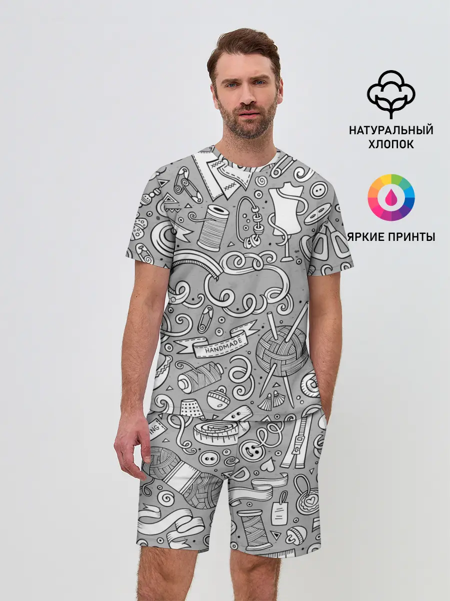 Мужской костюм с шортами / handmade