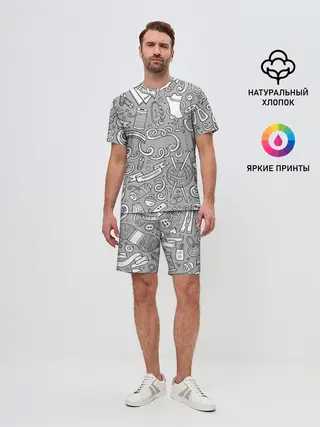 Мужской костюм с шортами / handmade
