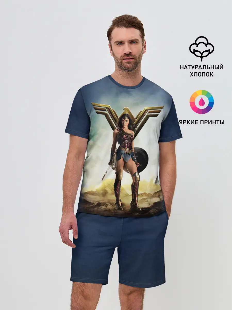 Мужской костюм с шортами / Wonder Woman