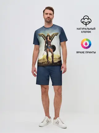 Мужской костюм с шортами / Wonder Woman