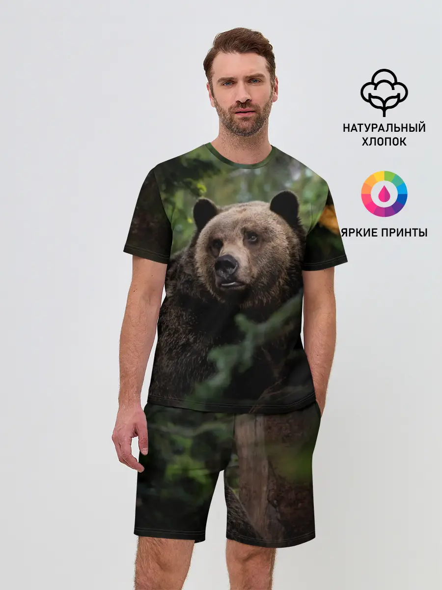 Мужской костюм с шортами / Медведь