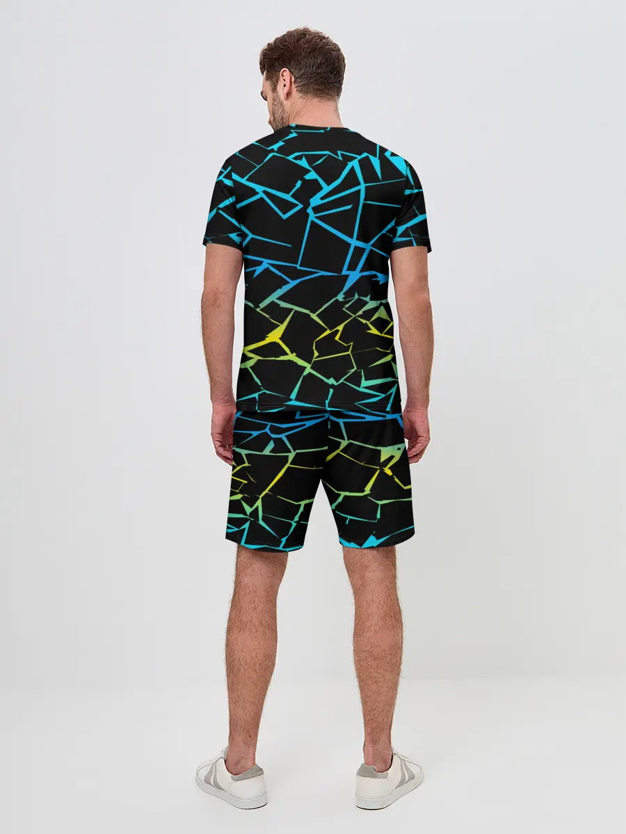 Мужской костюм с шортами / НЕОНОВЫЙ ГРАДИЕНТ