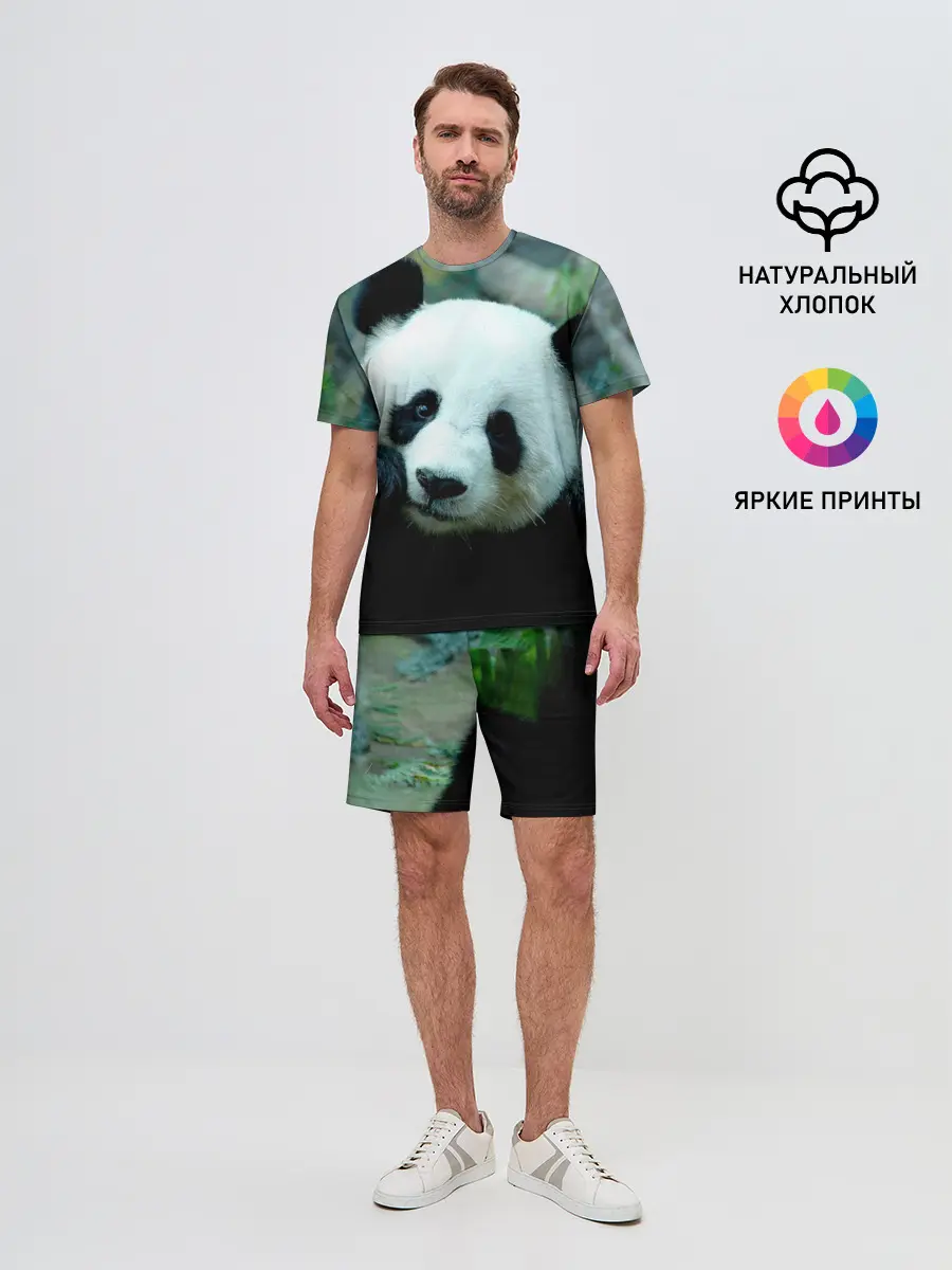 Мужской костюм с шортами / Панда