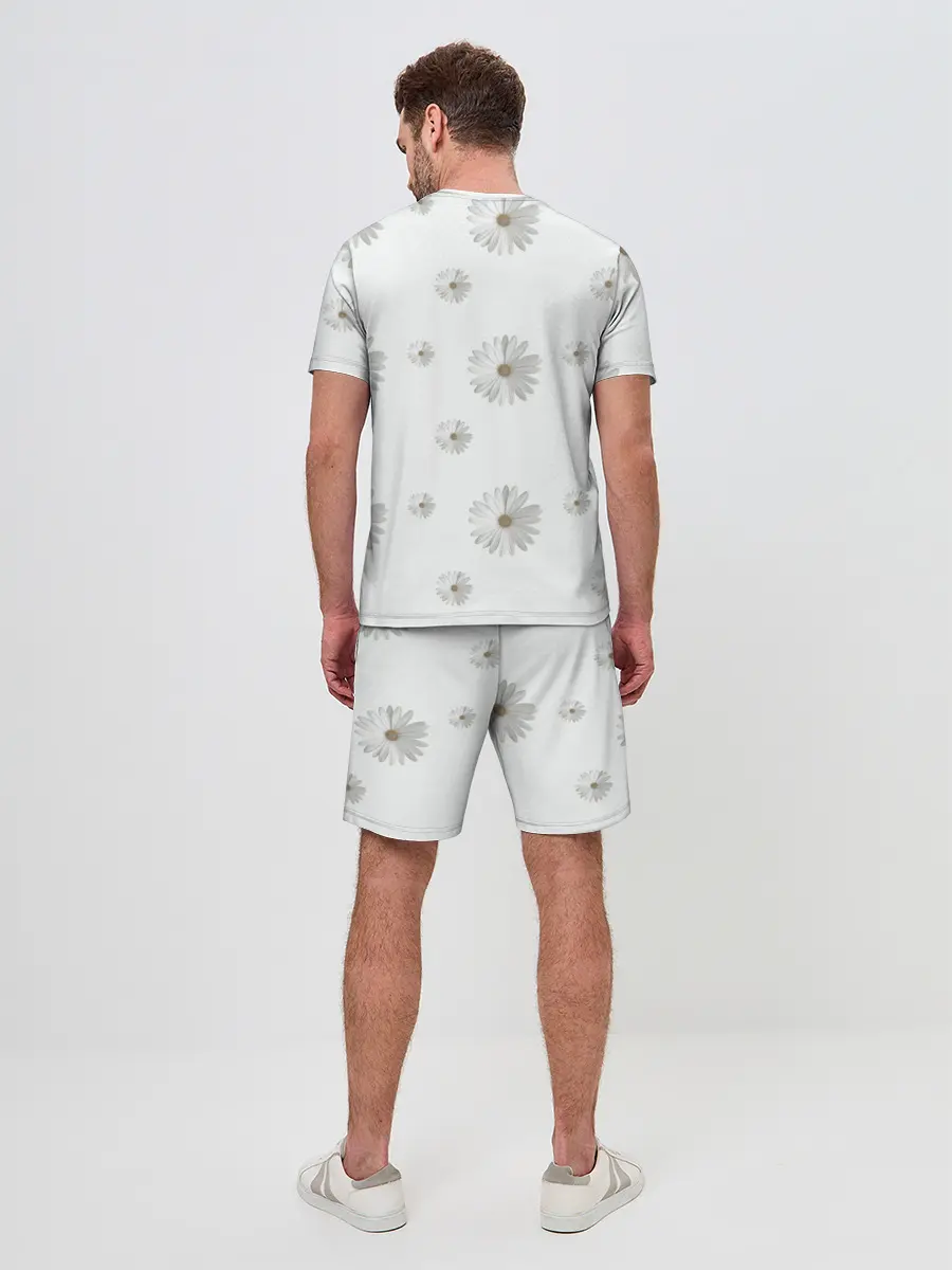 Мужской костюм с шортами / Ромашки