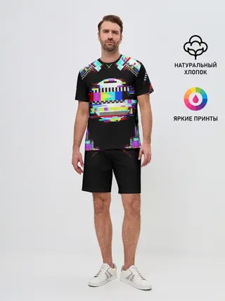 Мужской костюм с шортами / Glitch VHS