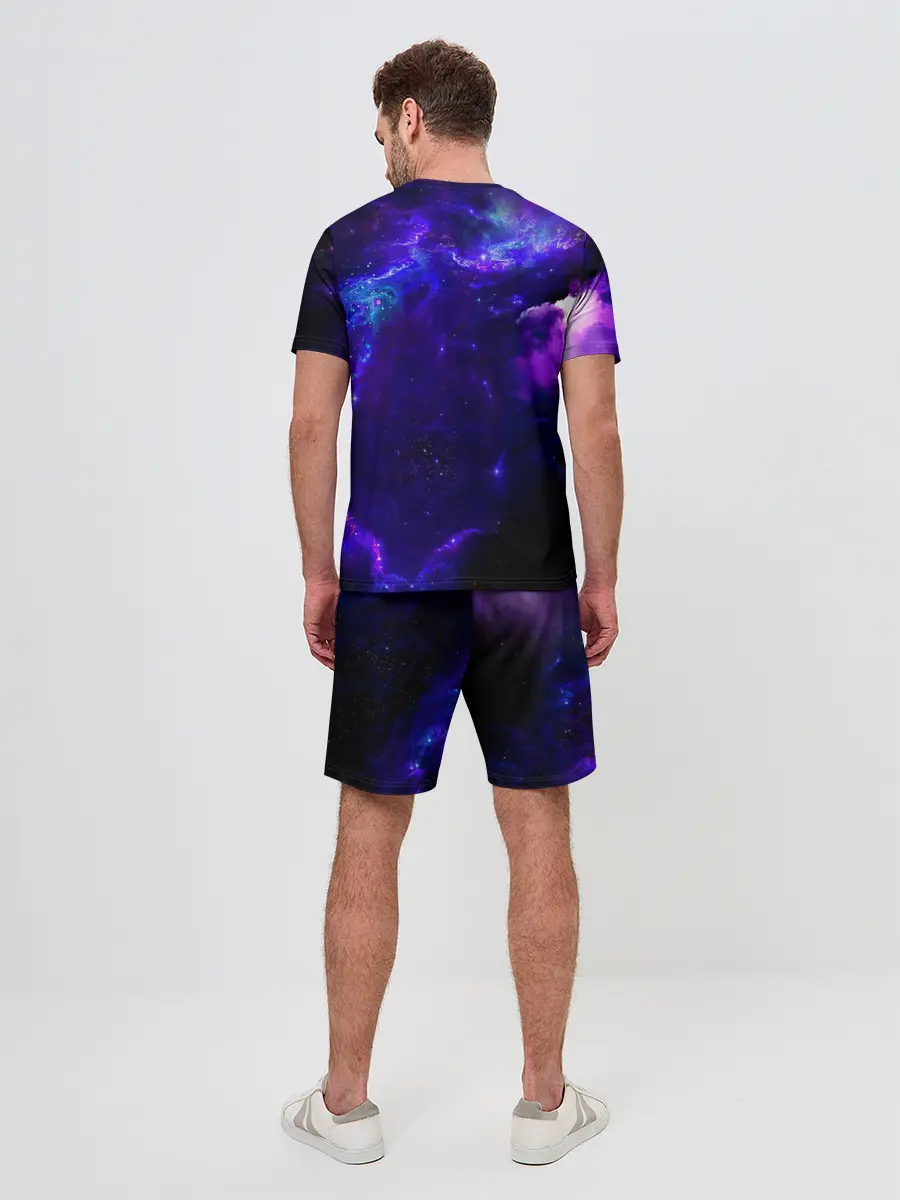 Мужской костюм с шортами / Космическое небо