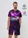 Мужской костюм с шортами / Космическое небо