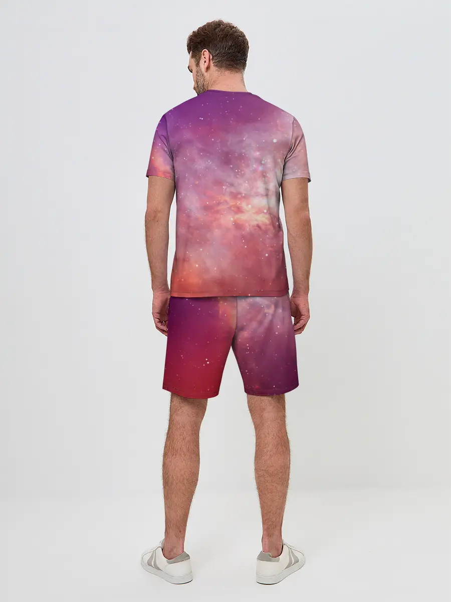 Мужской костюм с шортами / Космическое небо
