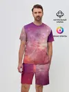 Мужской костюм с шортами / Космическое небо