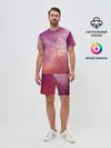 Мужской костюм с шортами / Космическое небо