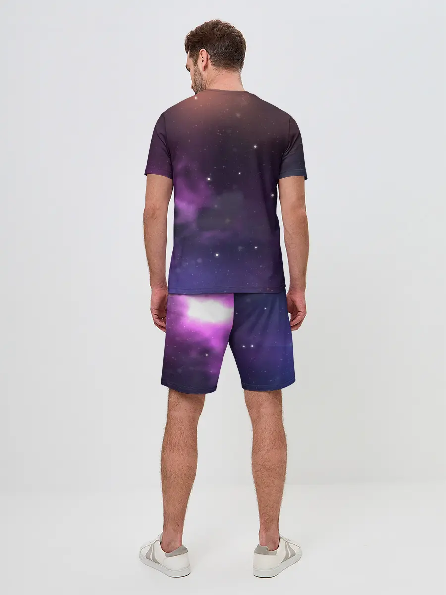 Мужской костюм с шортами / Космические туманности