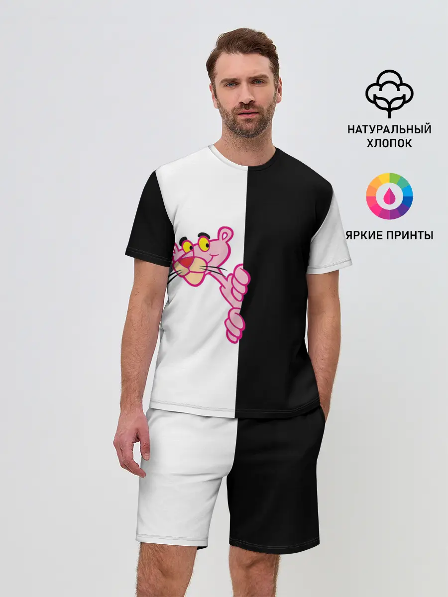 Мужской костюм с шортами / Пантера