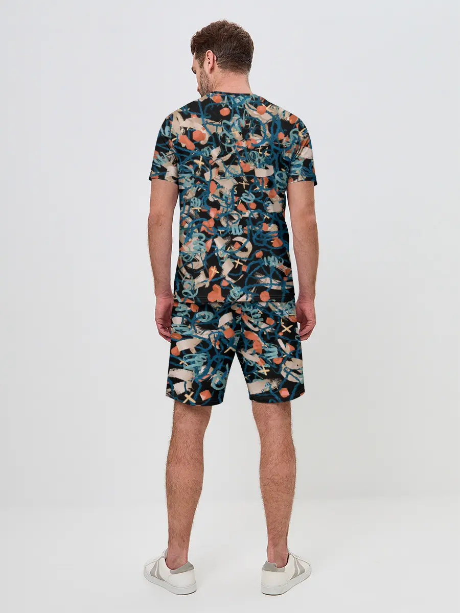 Мужской костюм с шортами / Линии в пространстве