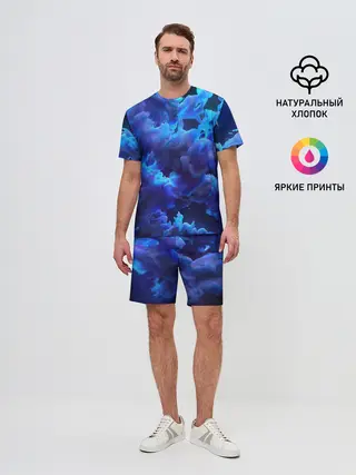 Мужской костюм с шортами / Vaporwave